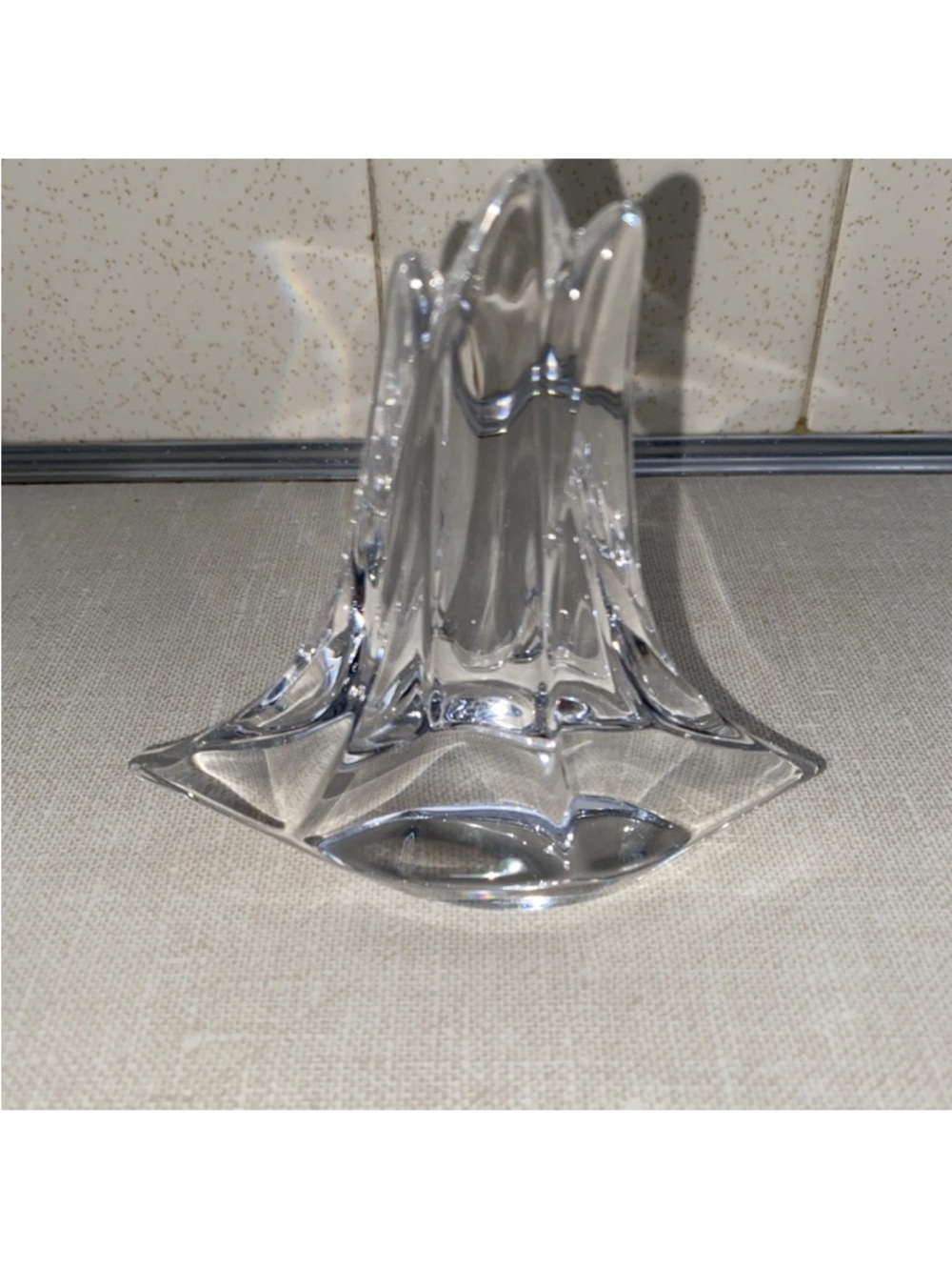 Clear Glass Decorative Sailboat Accent - Elegant Home Accent - Picture 13 of 16